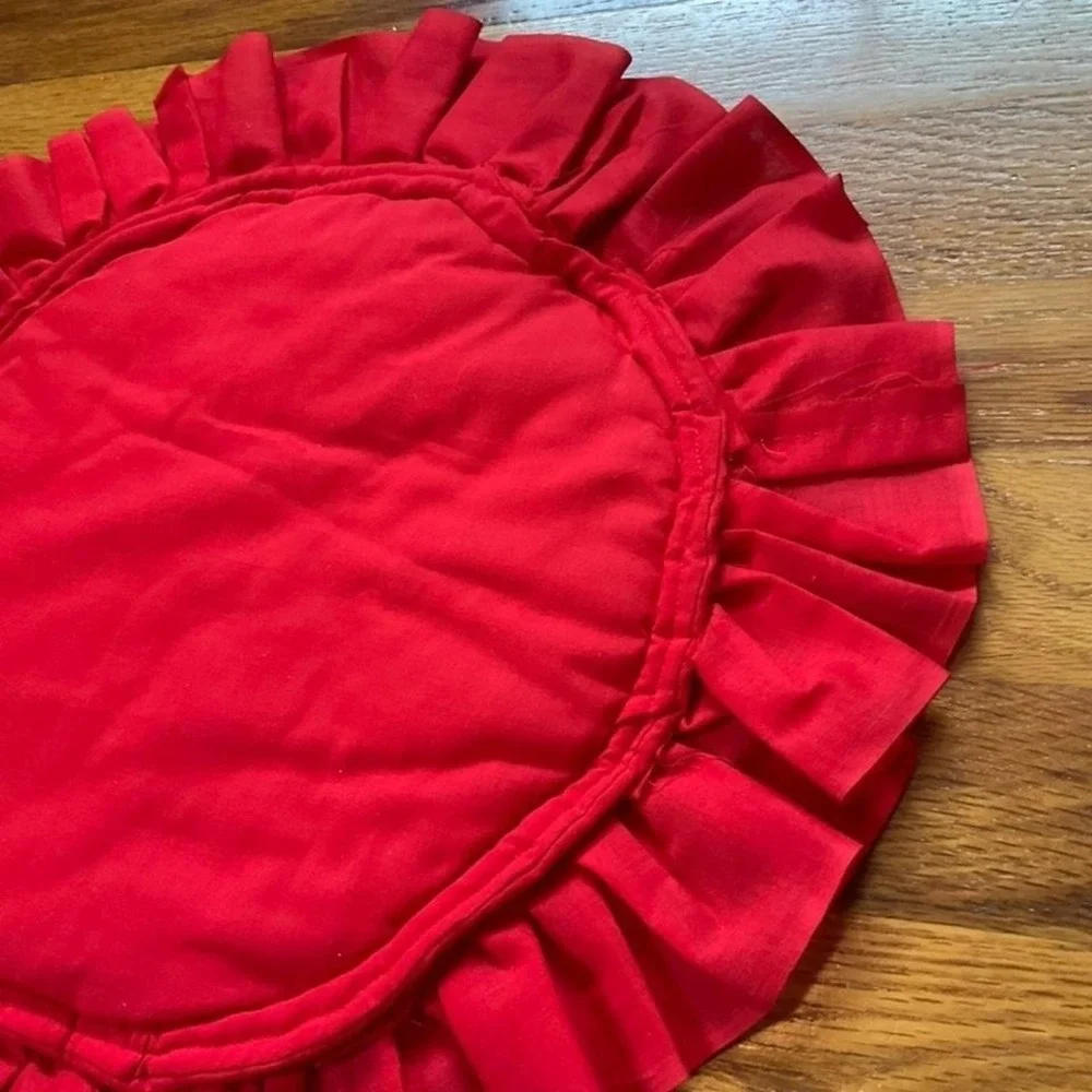 Vintage Handmade Strawberry Shortcake Trivet Doily 70s Tweecore Fruit Kitschy